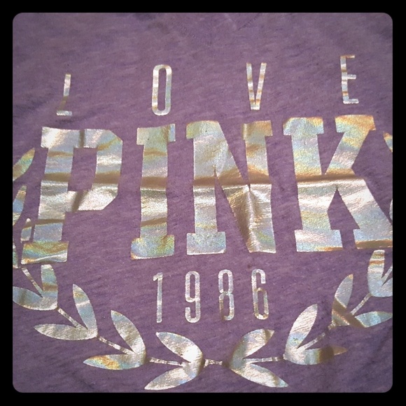 Victoria's Secret PINK v neck soft tee - Picture 1 of 3